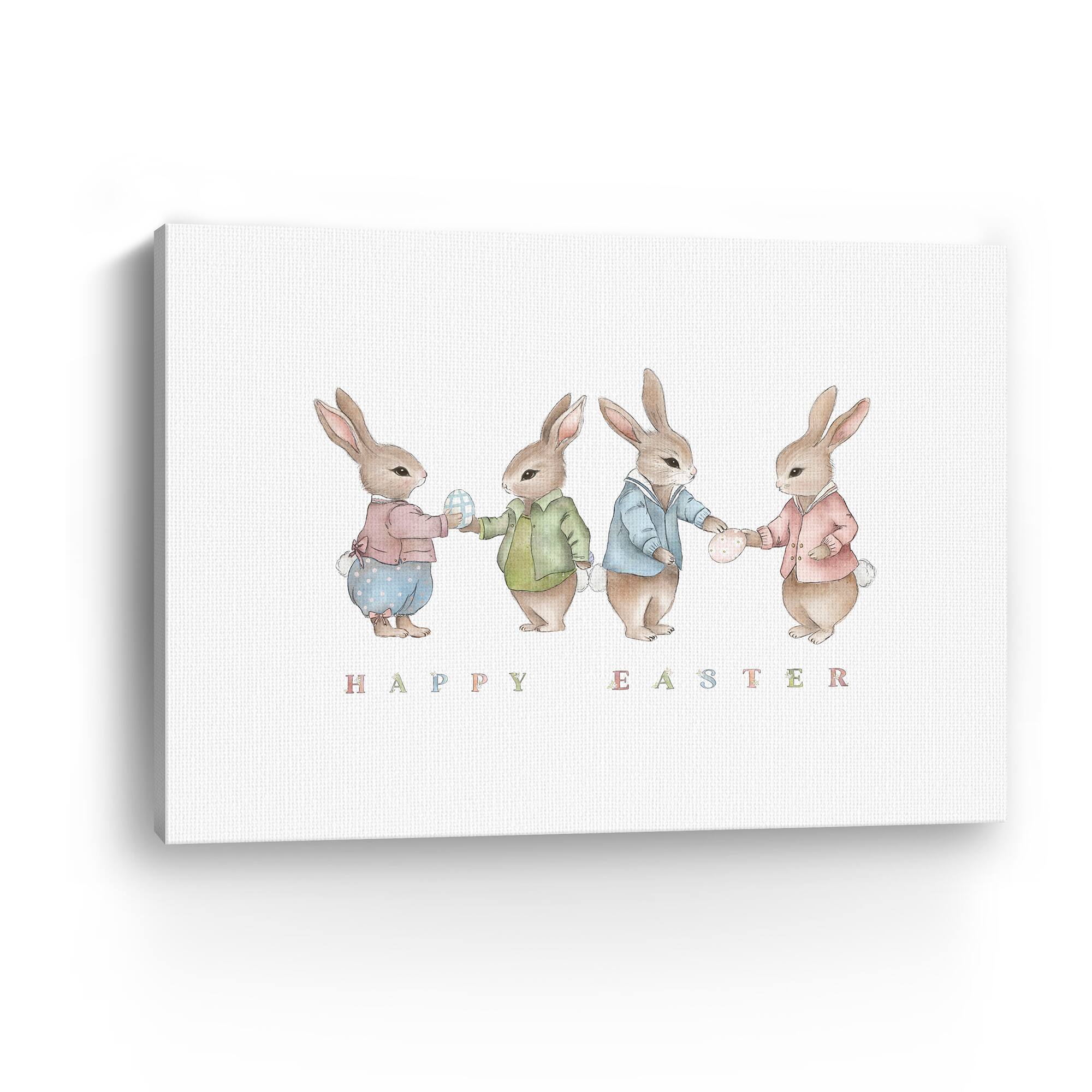 Lumaprints Easter Bunnies Canvas Giclée Art